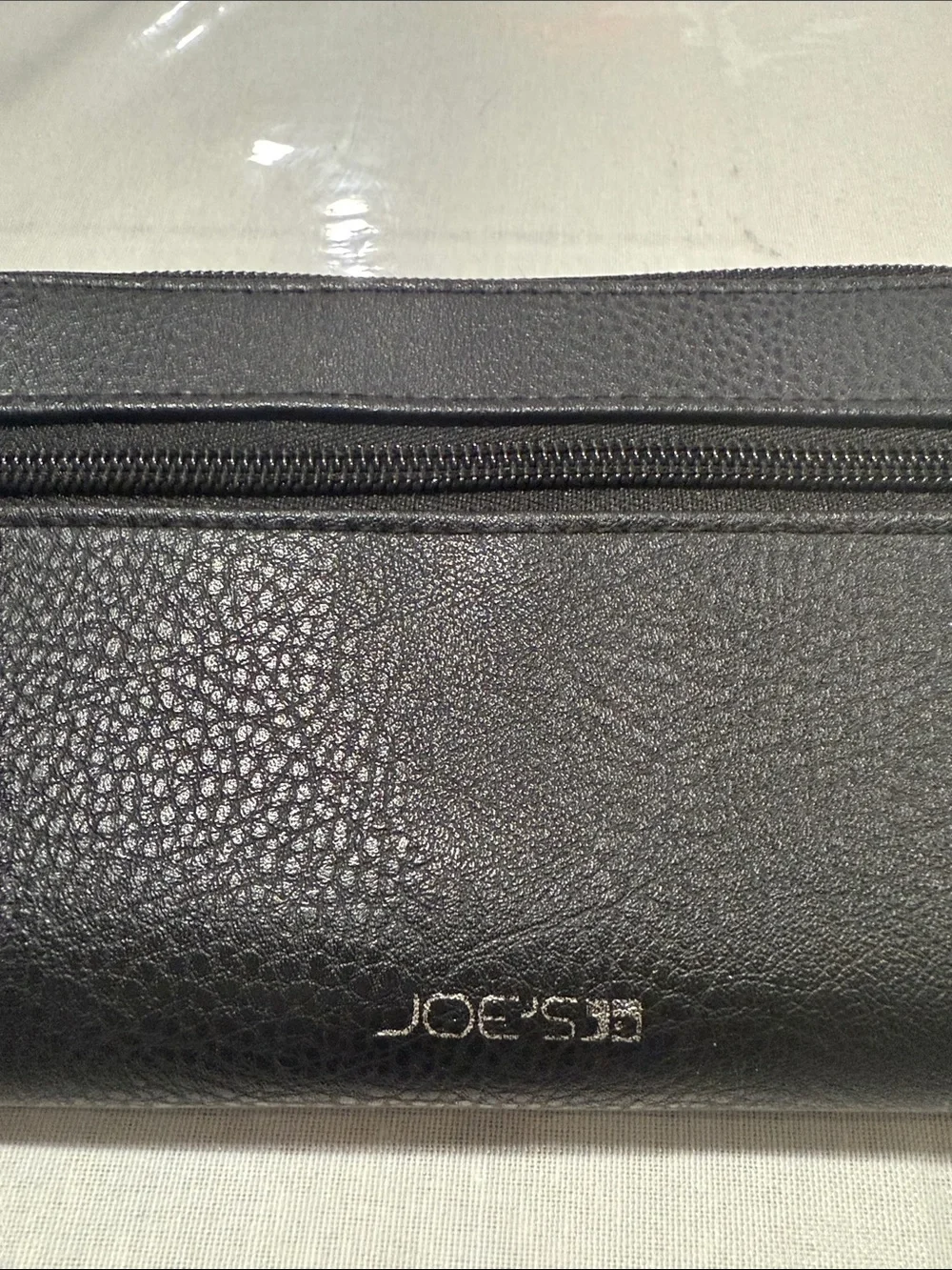 JOE'S JB Black Leather Wristlet Wallet